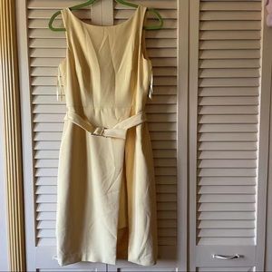 White House Black Market yellow sleeveless dress